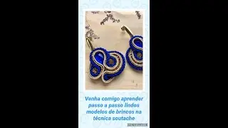video brincos em constru&ccedil;&atilde;o, tecnica Soutache