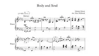 Body and Soul | Jazz Piano Arrangement (w/ Sheet Music)