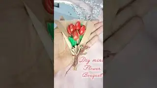 DIY Mini Flower Bouquet from Pistachio Shells 🌸 |  #BestOutOfWaste #DIYCrafts #WasteToWonder #shorts