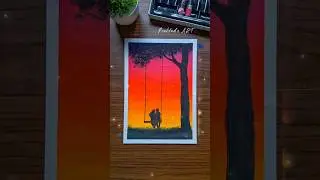 Romantic Couple Easy Painting | Oil Pastel Art