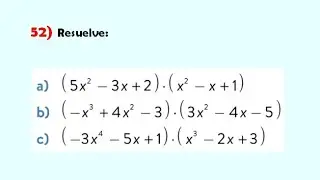52) Resuelve: