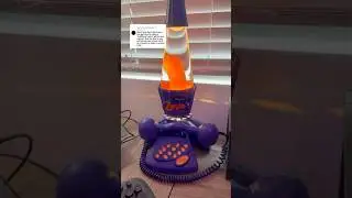I can&rsquo;t beleive I&rsquo;m using a landline phone in 2025 ☎️ (cell2jack) #lavalamp