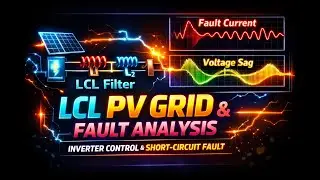 LCL-Filtered PV Grid System Under Short-Circuit Fault | Inverter Control in MATLAB Simulink