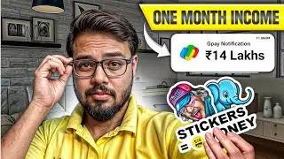 17 Years old kid made 16 lakhs per month selling stickers online || Earn money to selling stickers