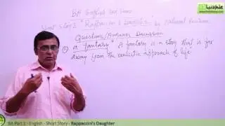 BA English Short Stories,Rappaccini's Daugther Lec 2-BA Part 1-BA English Book 2 Short Stories PU/SU