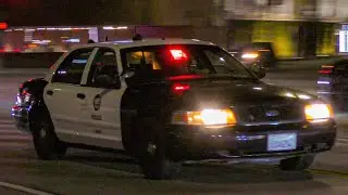 *Unitrol Omega 90 Priority Tone* LAPD Hollywood Slicktop Crown Vic Responding Code 3