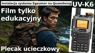 Quangsheng UV-K6 flashowanie Egzumer filmik tylko w celach naukowych i poznawczych Plecak Ratunkowy
