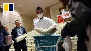 Japanese shoppers scramble for government-issued rice