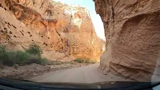 2024-04 Capitol Reef National Park. Capitol Gorge road to Capitol Gorge trailhead. Part 2. Utah, USA