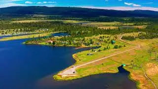 Drone flight - Tunkwa Lake, in the mountain top meadows above Savona BC - DJI Mavic 2 Pro - 4K HLG