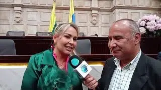 Johana Aranda, alcaldesa de Ibagu&eacute;, recibe orden Policarpa Salavarrieta por parte del Congreso