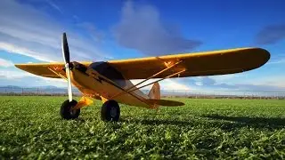 Eflite UMX J-3 Cub (2S BL) Maiden Flight - Golden Age Classic
