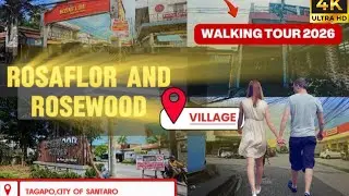 [4K] Rosaflor & Rosewood Village 2026 Walk | Barangay Tagapo, Santa Rosa Laguna PH