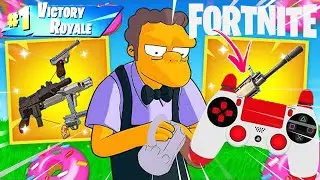 NOVA ARMA DA TEMPORADA SIMPSONS - FORTNITE | GAMEPAD VIEWER ✅ CODE: SHIRD