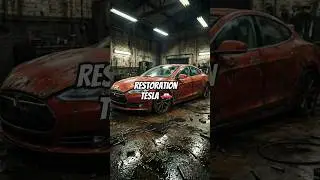 Rust,Repair,Reborn ✨️🚘 #carrestoration #tesla #satisfying #autodetailing #mechanic #workshop #shorts