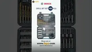 Bosch Titanium Drill & Screwdriver Bit Set - 103 Pcs - Now at a SPECIAL discounted price on Fepy