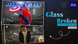 Viral Instagram Reel Glass Broken Effect 🔥 | After Effects Editing Tutorial