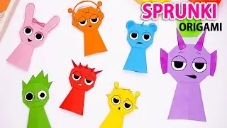 Easy Origami Paper Sprunki Incredibox || How to Make Sprunki Bookmark