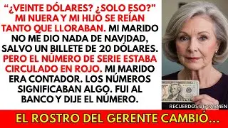 Todos recibieron regalos caros. Yo recibí 20 dólares… mi marido había marcado algo en ellos…