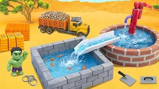 DIY Science Project Mini Water Well &ndash; Building a Dual Brick Pool Tank with Modern Water Flow System