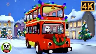 Double Wheels on the Bus Christmas Ride | Fun Christmas Songs for Kids