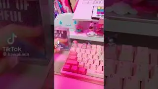 Kawaii Keyboard Upgrade! Sanrio Keycaps Unboxing 🌸⌨️ #kawaii #keyboard #sanrio #cinnamoroll #setup