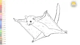 Bat drawing easy | How to draw A Bat step by step