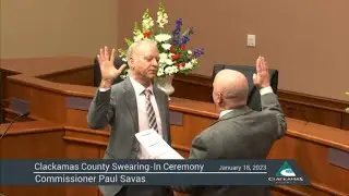 County Commissioner Paul Savas Swearing-In Ceremony and Speech