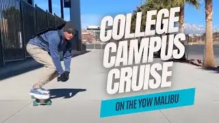 Surfskating Dixie State University on the YOW Malibu