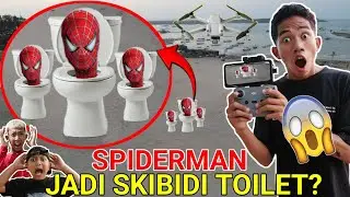 GAWAT! SPIDERMAN BERUBAH JADI SKIBIDI TOILET TERTANGKAP DRONE?!😱 | Mikael TubeHD