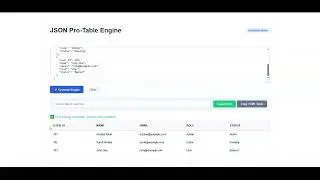 JSON to Table Converter: Edit & View JSON Locally (JSON Pro Table Engine)