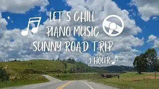Calming Piano Music 1 hour Sunny Road Trip in Brazil 🚘🌞