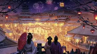Ancient China Street Performance Ambience Music | Relaxing Soundscape of Local Culture
