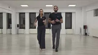 Salsa Front Step - La Puerta Dance Studio - Salsa on 1 basic - English