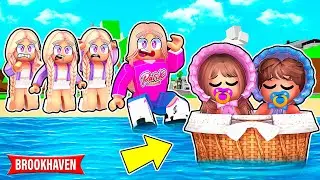 ZNALAZŁAM PORZUCONE BLIŹNIAKI w WODZIE na BROOKHAVEN w ROBLOX! *co będzie dalej?* 😱