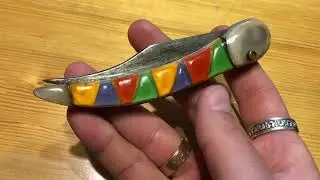 automatic soviet Parrot Knife Hand made Старый викидний ніж - папуга