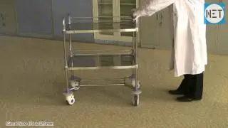 Instrument Trolley made of Stainless Steel. Item Code: HF2096b