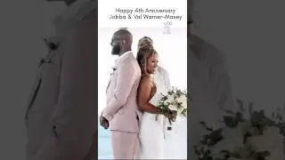 Happy 4th Anniversary Jobba & Val Warner 🥂💍