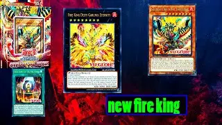 (YGOPRO)new  Fire King deck,Fire King Deity Garunix Eternity,Onslaught of the Fire Kings