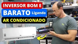😳 Inversor bom e BARATO ligando AR CONDICIONADO | Energia solar