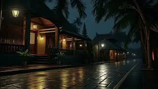 Late Night Bali Rain Lofi &ndash; Relax, Study, and Sleep with Cozy Tropical Night Ambience