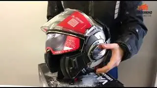 Capacete LS2 FF399 Valiant com Viseira Solar Cromado