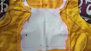 Back neck design for blouse//tample box blouse with potli button#stitching#blouse #fashion#new#style
