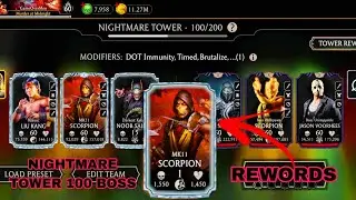 MK MOBILE - NIGHTMAIR TOWER 100 BOSS + NO.1 REWORDS