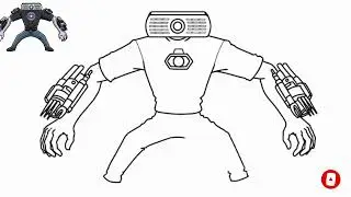 Cara Menggambar MECHA PROJECTOR MAN BOS SKIBIDI TOILET TITAN || drawing langkah demi langkah