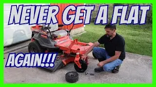 Universal Fit Flat Free Lawnmower Tire  For Zero Turn
