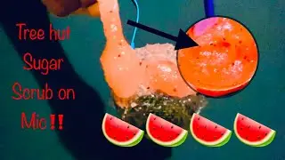 ASMR Sugar Scrub on Mic + Lid & Hand Sounds