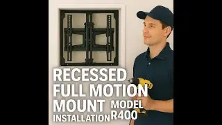 Kento R400 Recessed full motion tv installation