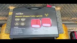 Review Partsam Wireless LED Trailer Light Kit Magnetic Towing Tail Light Portable Universal Stop