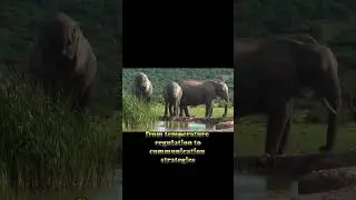 Gigantic Ears: Temperature Regulation and Communication#elephants #naturewonders